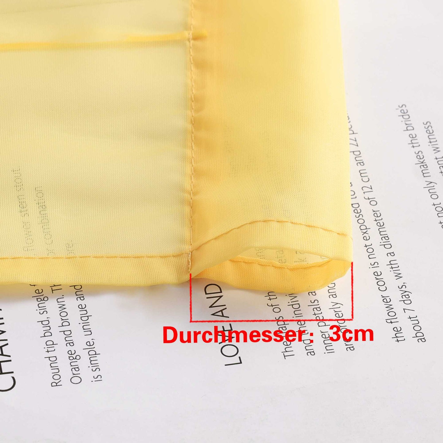 Rollos durch Stangendurchzug Transparente Luftig Unifarbig 1 Stück - Joyswahl