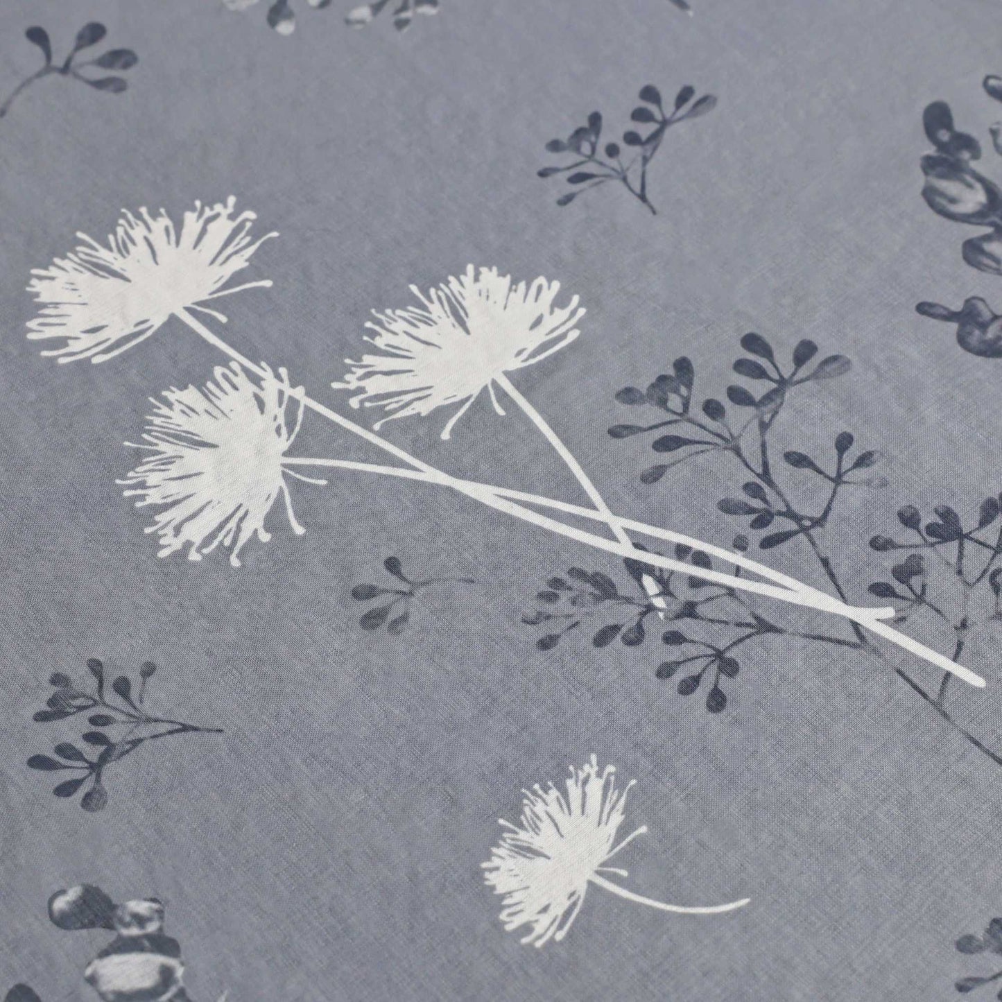 Transparente Vorhang aus Polyester durch Kräuselband mit Unregelmäßigen botanischen Mustern 1 stück - Joyswahl