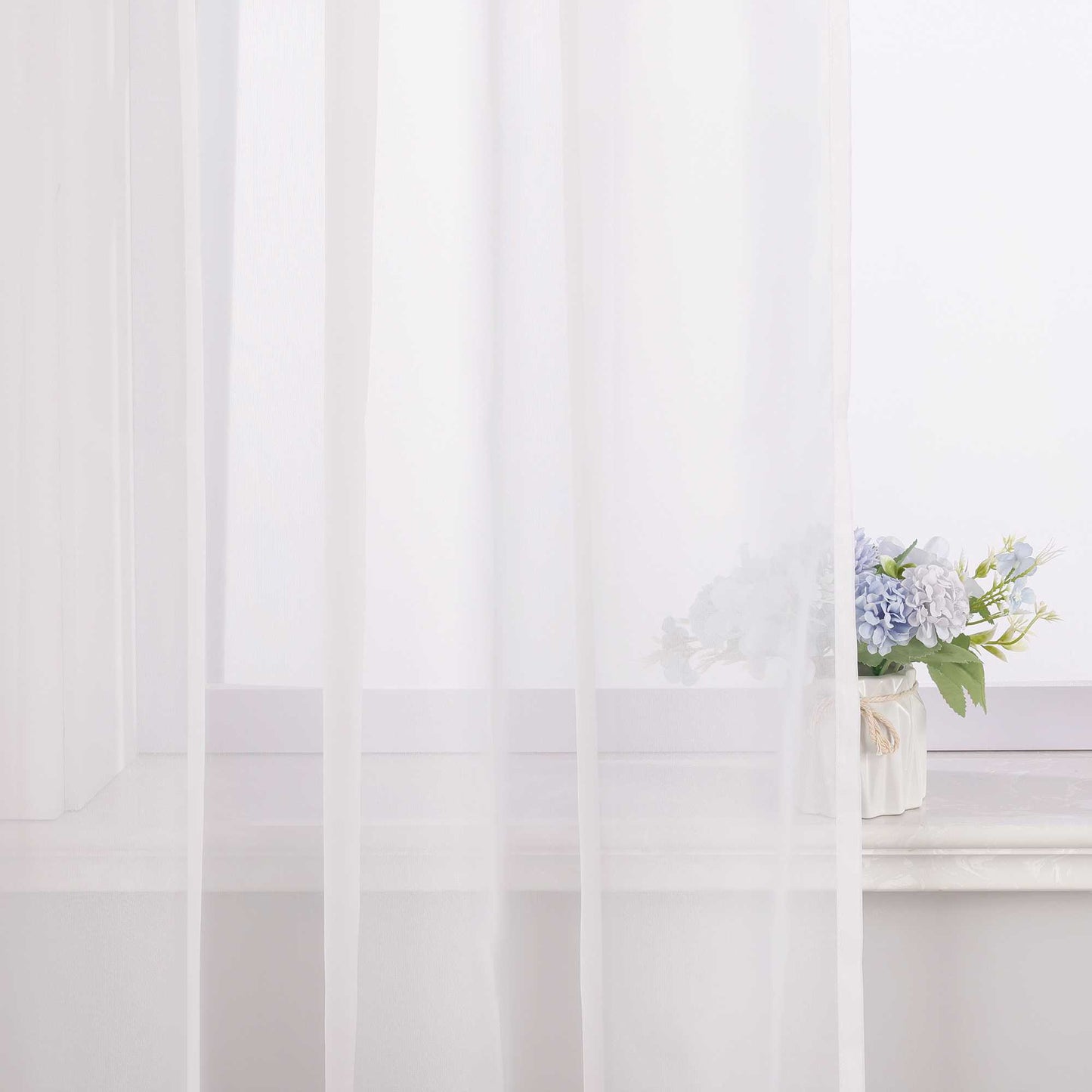 Vorhang aus Polyester unifarbe transparent leichte Schutzfunktion Klassische Vorhänge 1 stück - Joyswahl
