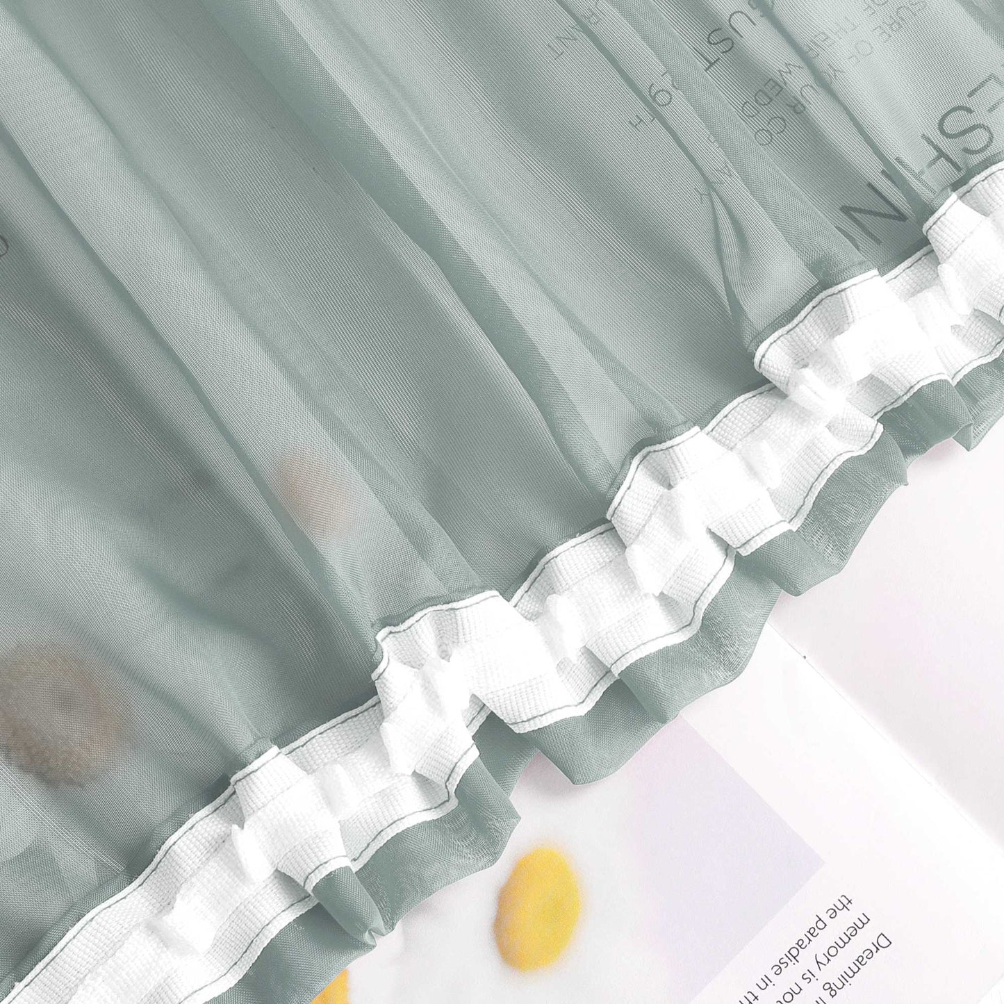 Vorhang aus Polyester unifarbe transparent leichte Schutzfunktion Klassische Vorhänge 1 stück - Joyswahl