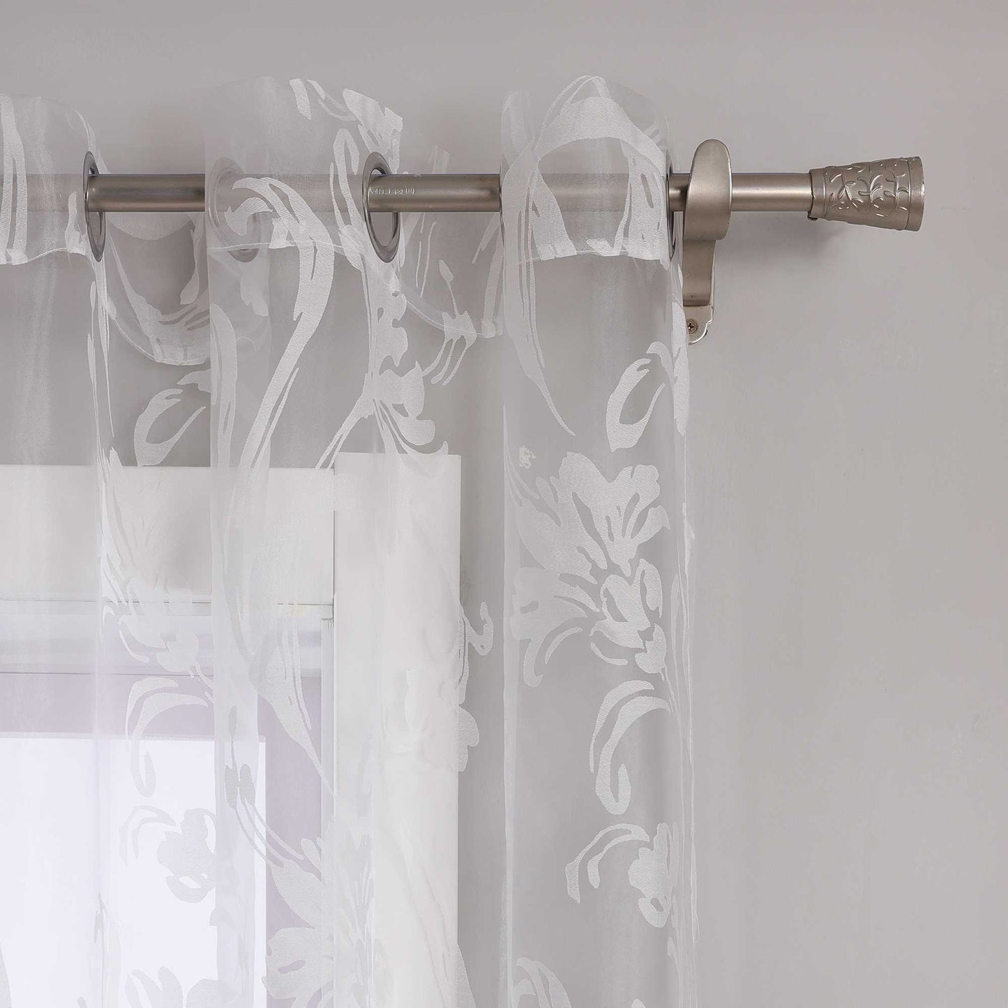 Vorhang mit Blumenmuster transparent Wohnzimmer Schlafzimmer 1 stück - Joyswahl