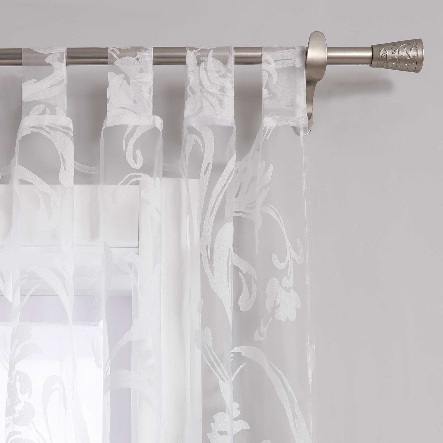 Vorhang mit Blumenmuster transparent Wohnzimmer Schlafzimmer 1 stück - Joyswahl