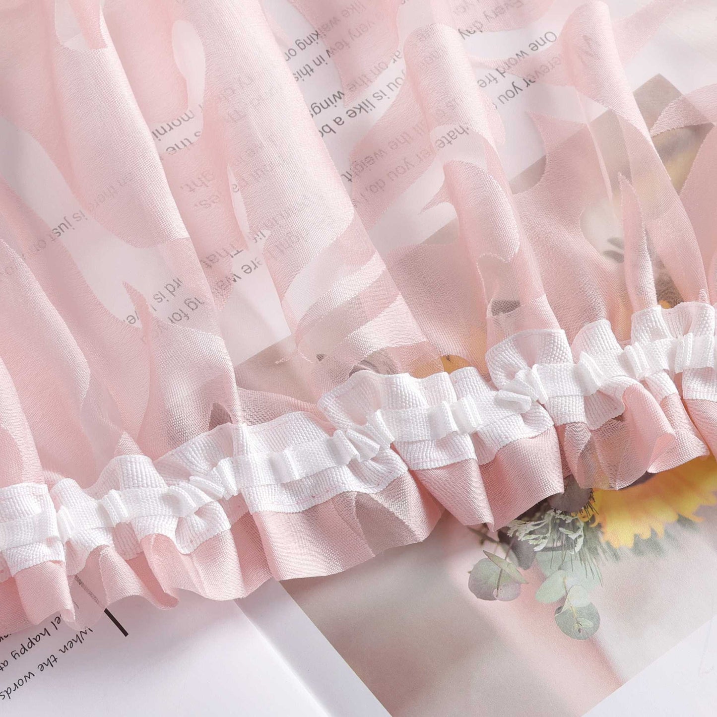 Transparente Vorhang mit Rankenmuster - Joyswahl