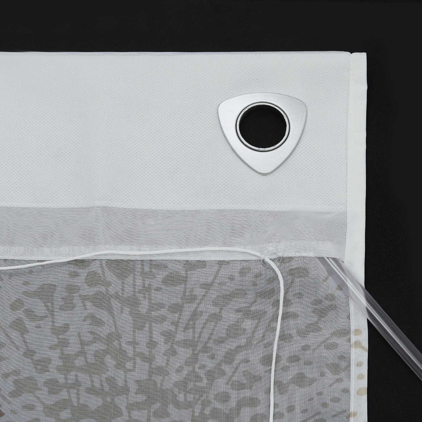 Voile Raffrollo mit Baummotiv Druck transparente Raffgardine mit U-Haken 1 stück - Joyswahl