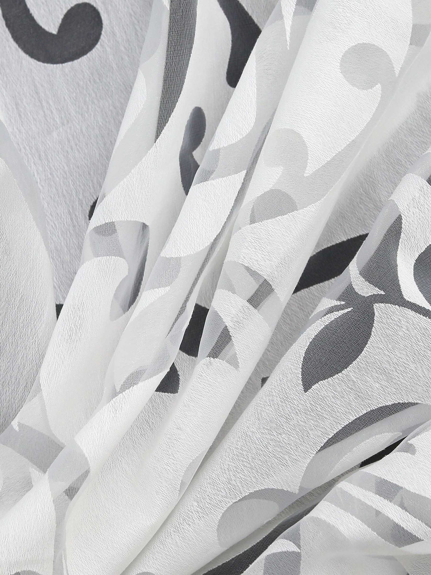 Schiebegardine Flächenvorhänge Klettbandschal mit Blumenmuster transparent modern 2er Set - Joyswahl