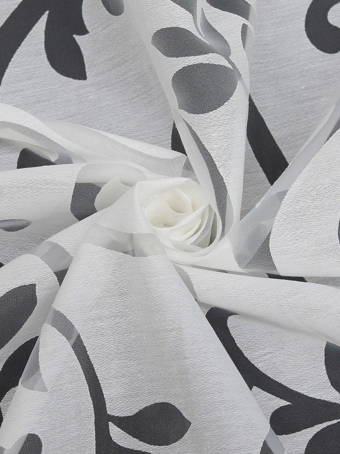 Schiebegardine Flächenvorhänge Klettbandschal mit Blumenmuster transparent modern 2er Set - Joyswahl