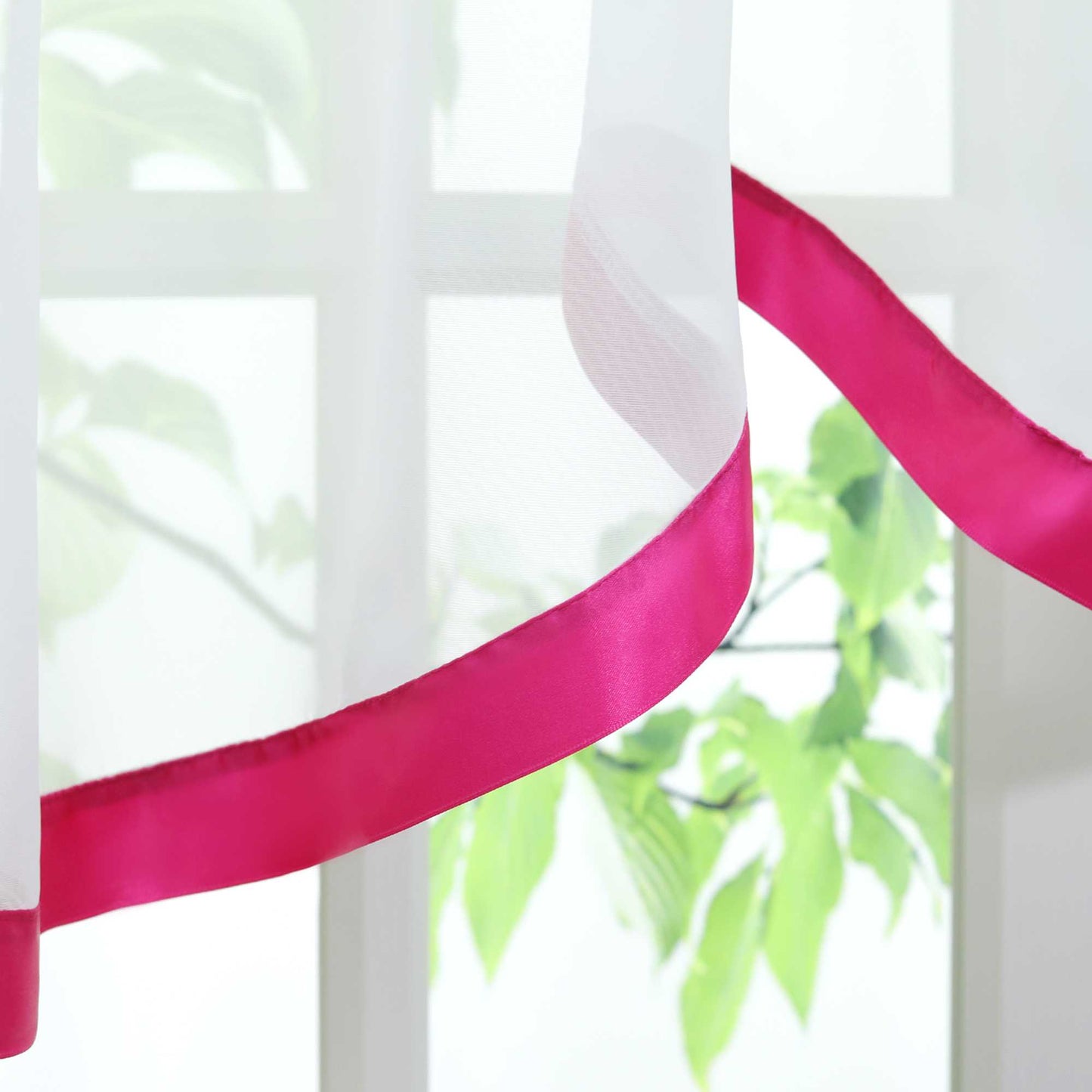 Multifunktionsgardine aus Polyester transparent Fensterdekoration 1 stück - Joyswahl