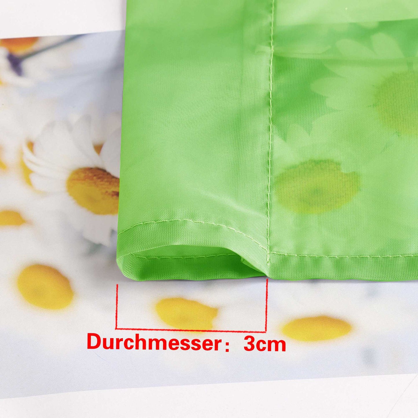 Rollos durch Stangendurchzug Transparente Luftig Unifarbig 1 Stück - Joyswahl