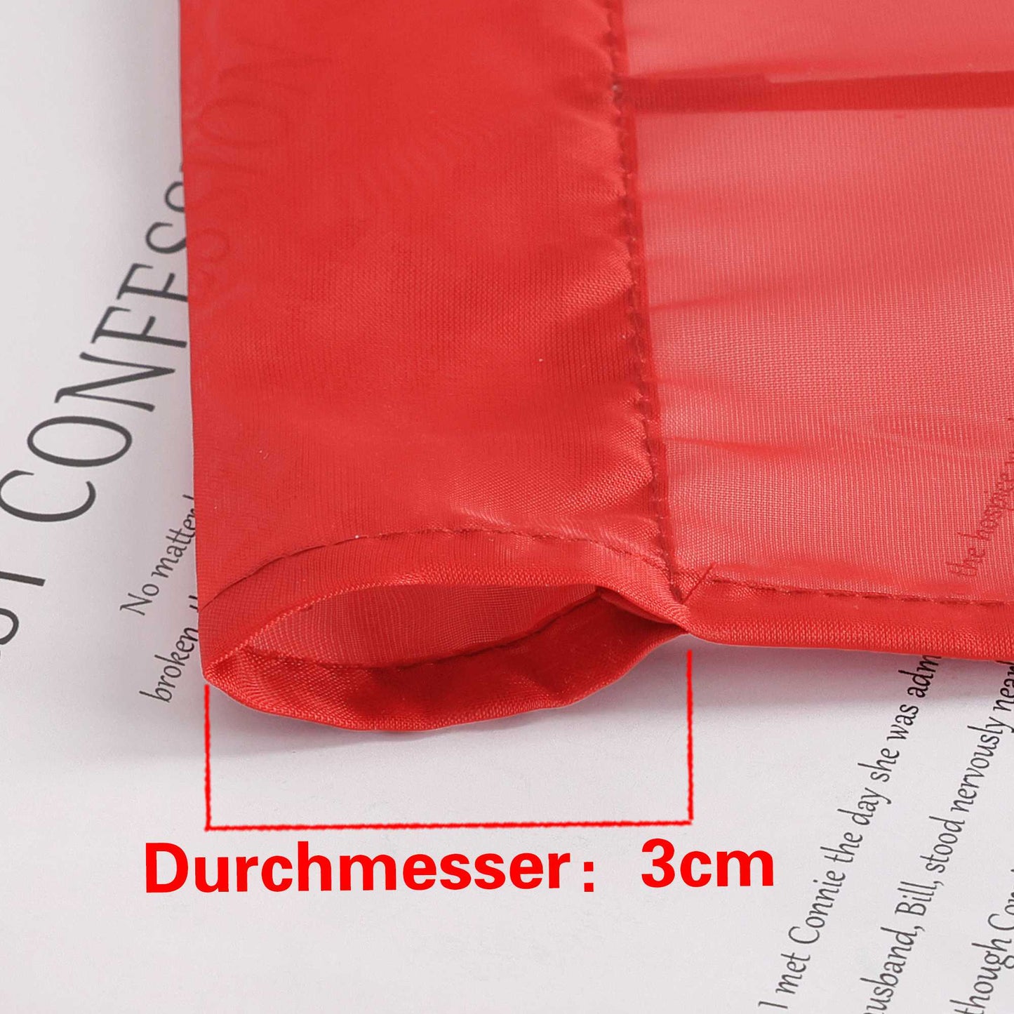 Rollos durch Stangendurchzug Transparente Luftig Unifarbig 1 Stück - Joyswahl