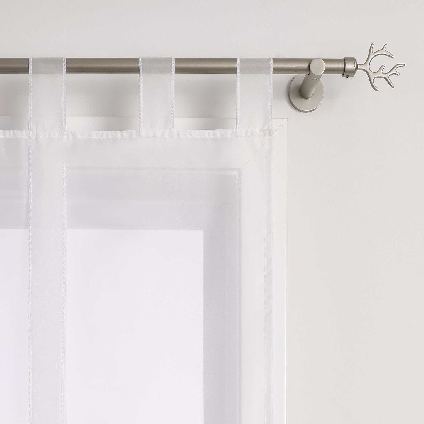 Rollos Schlaufengardine mit Schleifendesign transparent hochziehbar Fensterdeko 1 Stück - Joyswahl