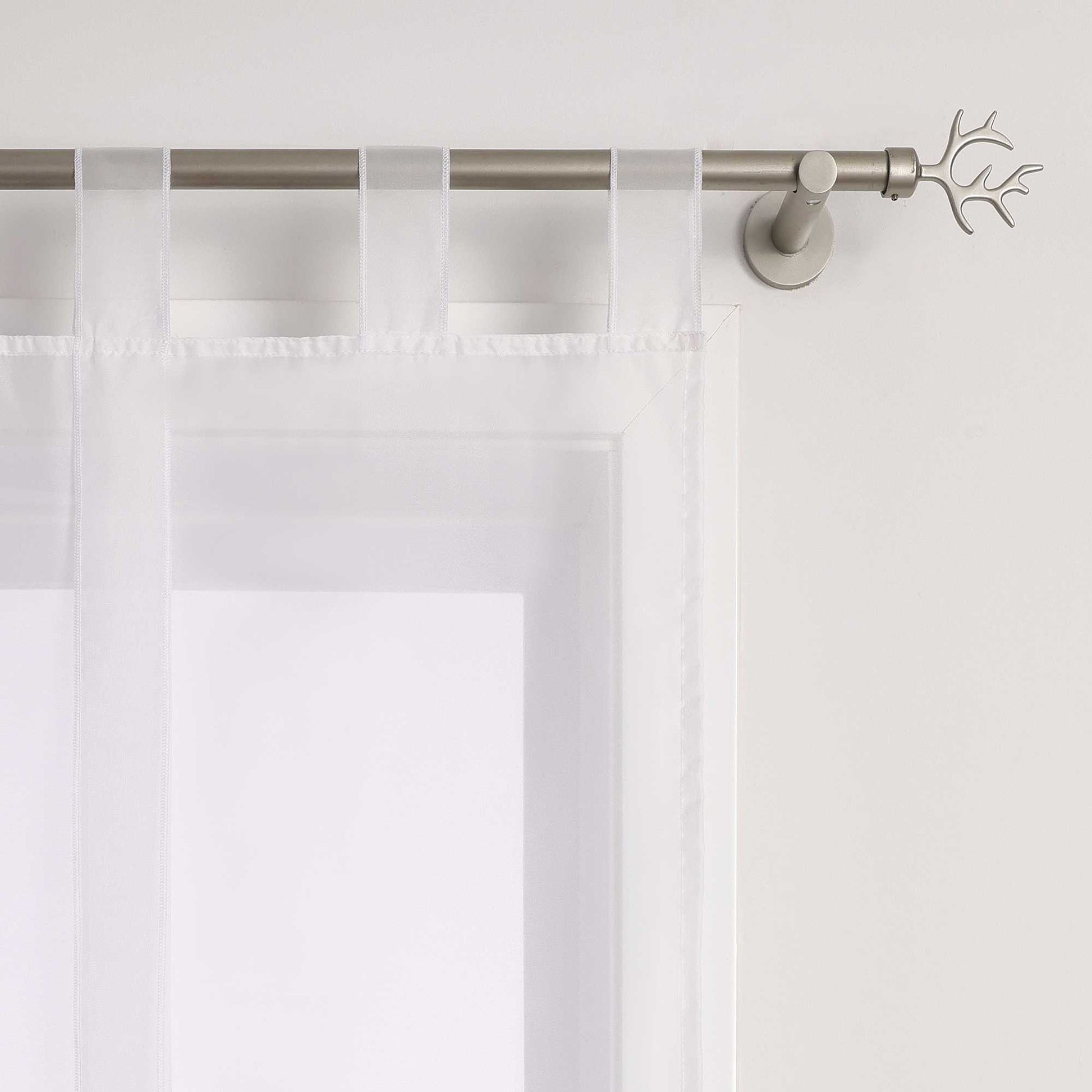 Rollos Schlaufengardine mit Schleifendesign transparent hochziehbar Fensterdeko 1 Stück - Joyswahl