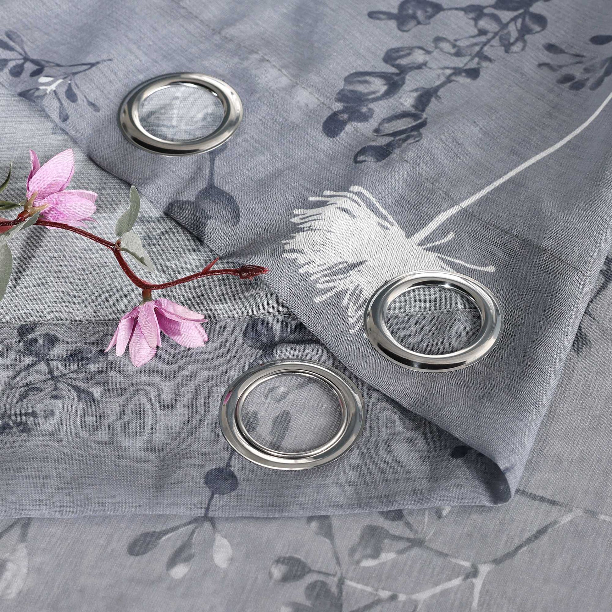 Transparent Ösen Gardinen mit Pusteblumen-Muster für Wohnzimmer 1 Stück - Joyswahl