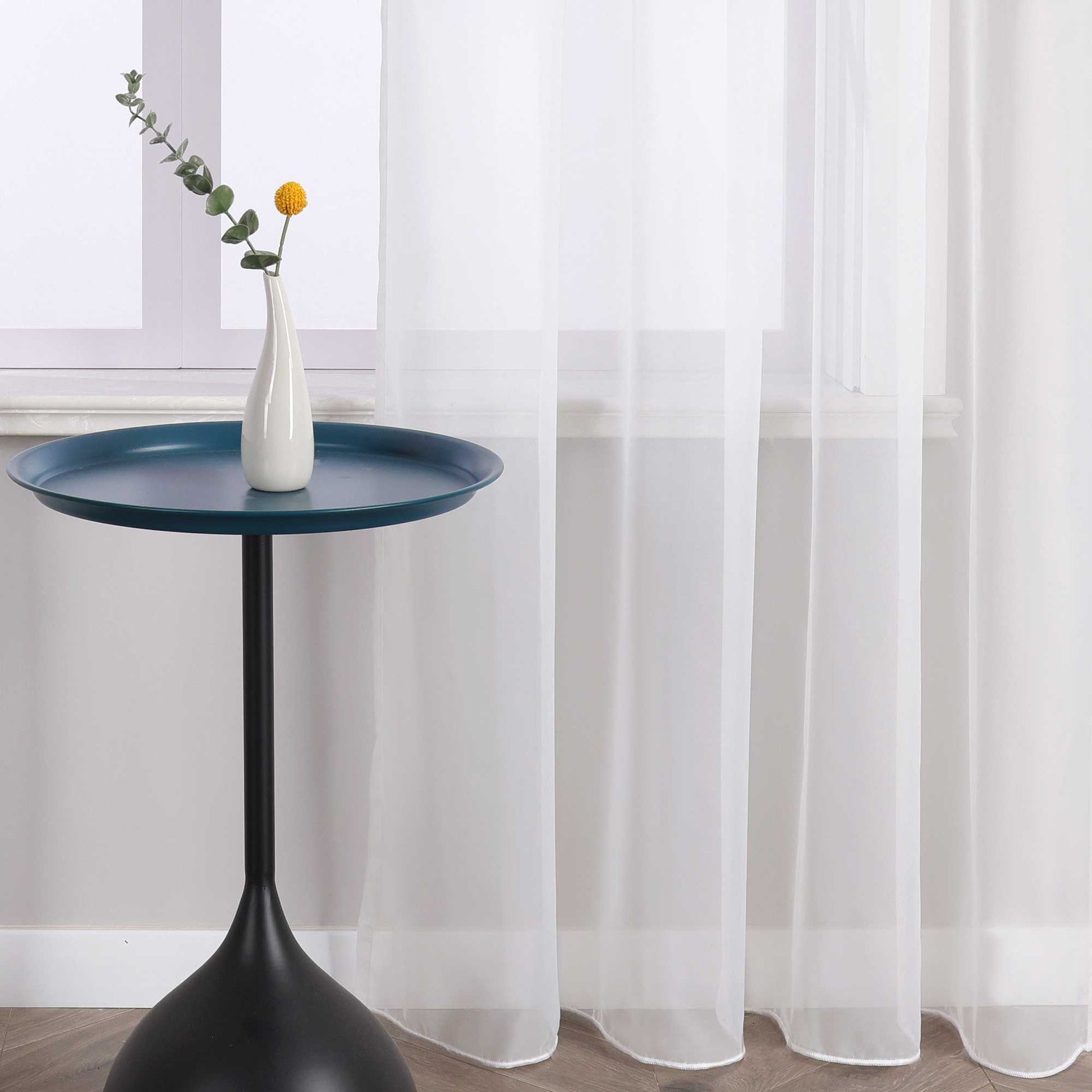 Vorhang aus Polyester unifarbe transparent leichte Schutzfunktion Klassische Vorhänge 1 stück - Joyswahl