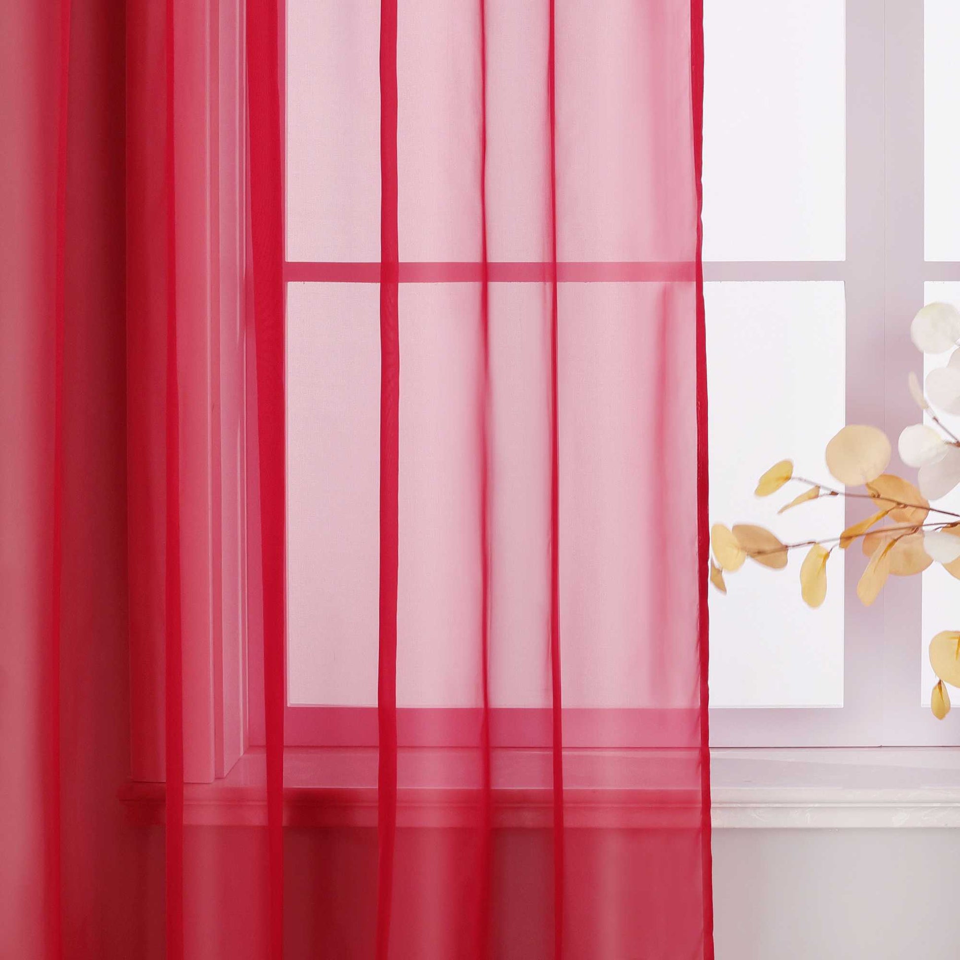 Vorhang aus Polyester unifarbe transparent leichte Schutzfunktion Klassische Vorhänge 1 stück - Joyswahl