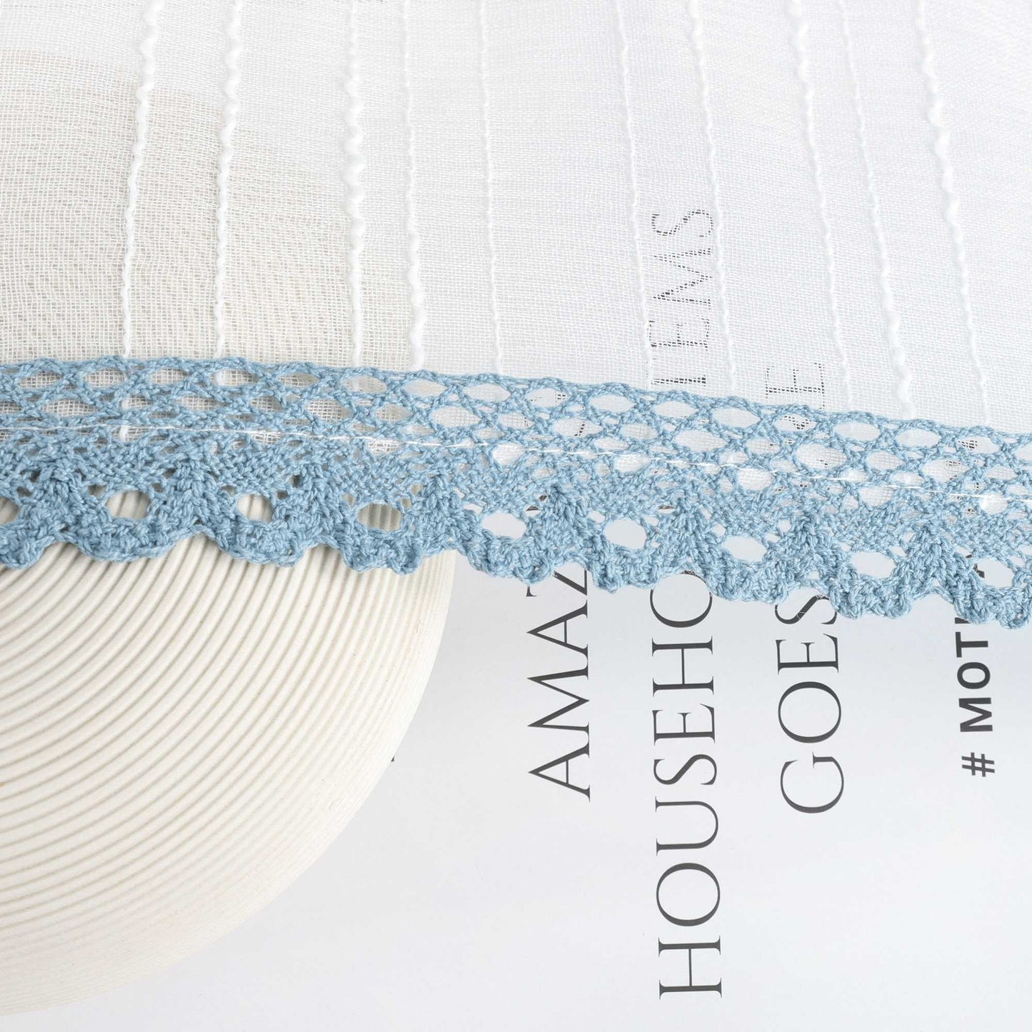 Delien Wohnzimmer Gardinen modern mit Spitze am Oberteil - Joyswahl