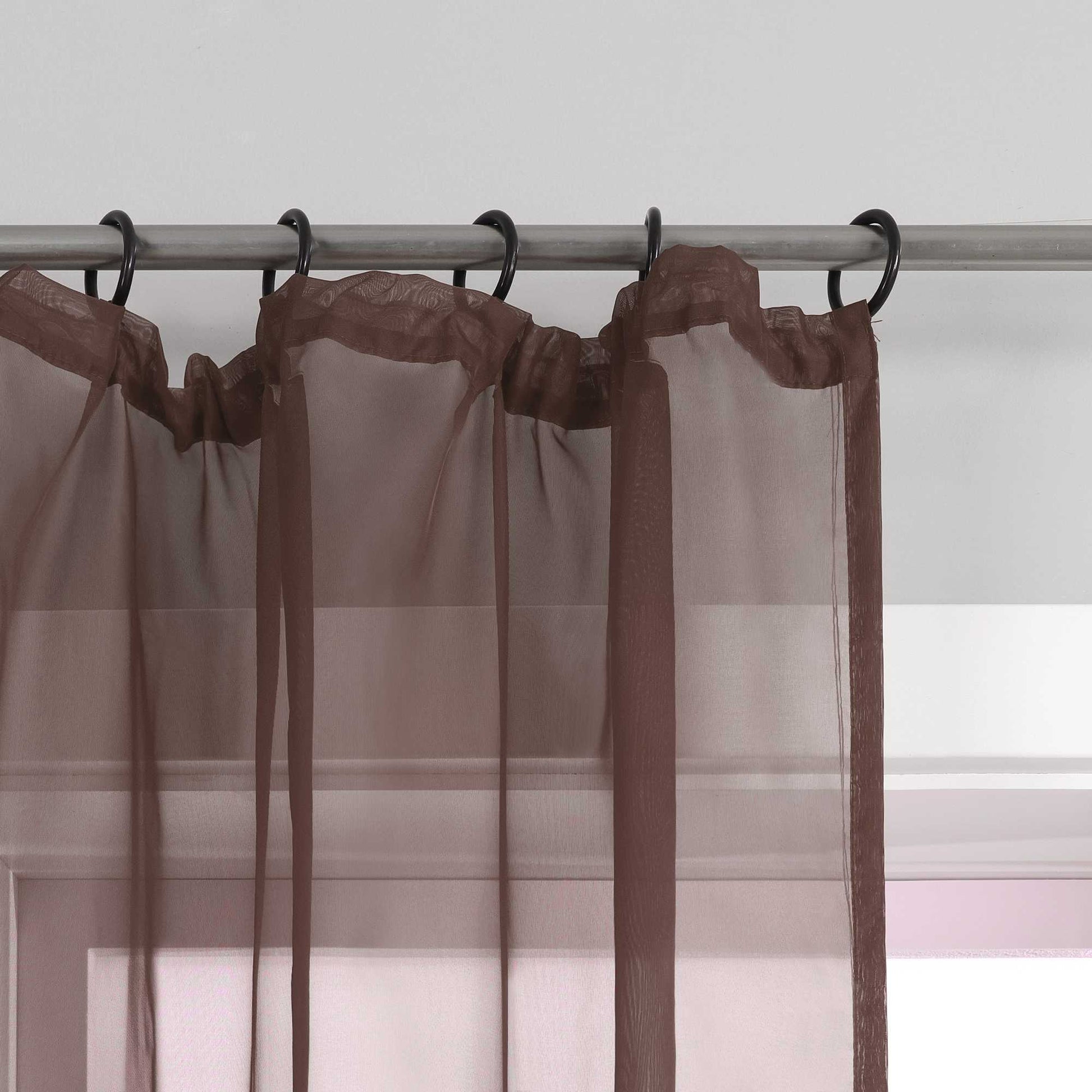 Vorhang aus Polyester unifarbe transparent leichte Schutzfunktion Klassische Vorhänge 1 stück - Joyswahl