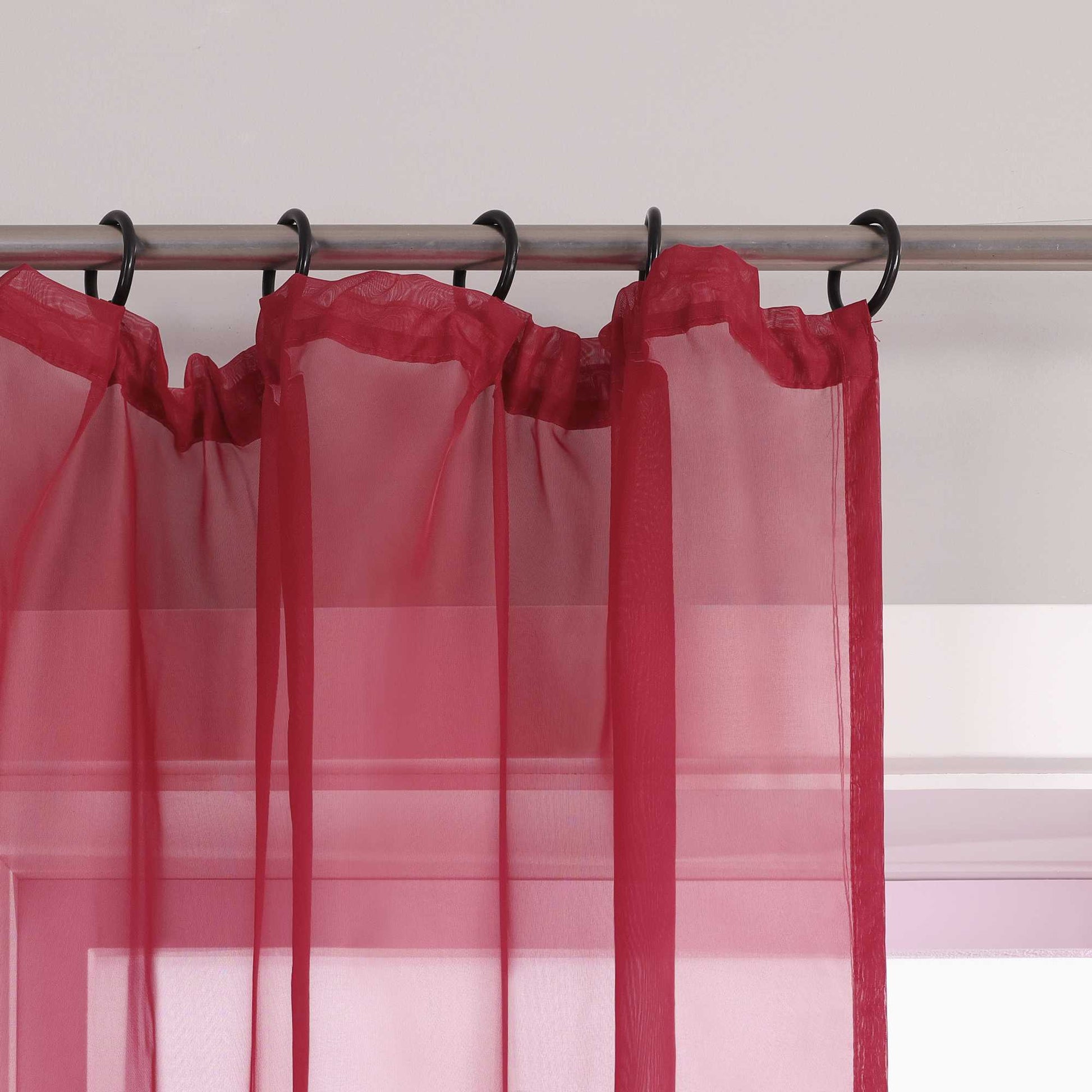 Vorhang aus Polyester unifarbe transparent leichte Schutzfunktion Klassische Vorhänge 1 stück - Joyswahl