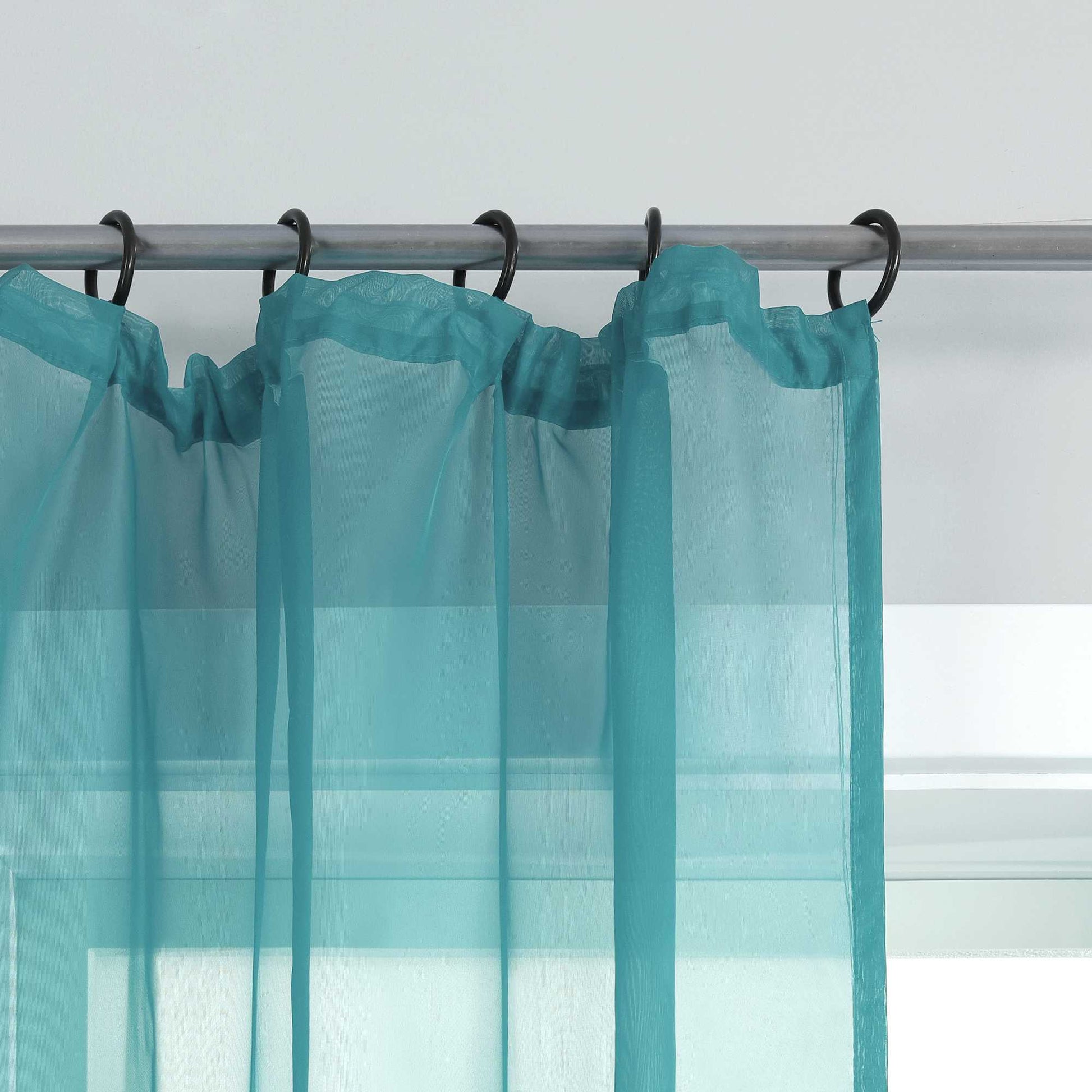Vorhang aus Polyester unifarbe transparent leichte Schutzfunktion Klassische Vorhänge 1 stück - Joyswahl