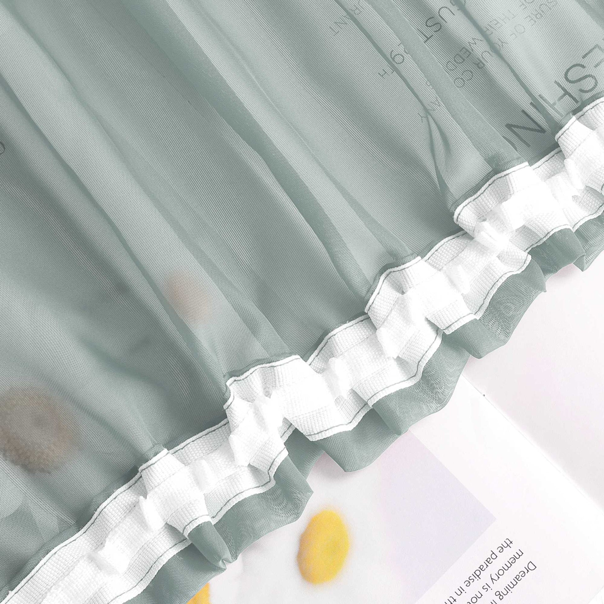 Vorhang aus Polyester unifarbe transparent leichte Schutzfunktion Klassische Vorhänge 1 stück - Joyswahl