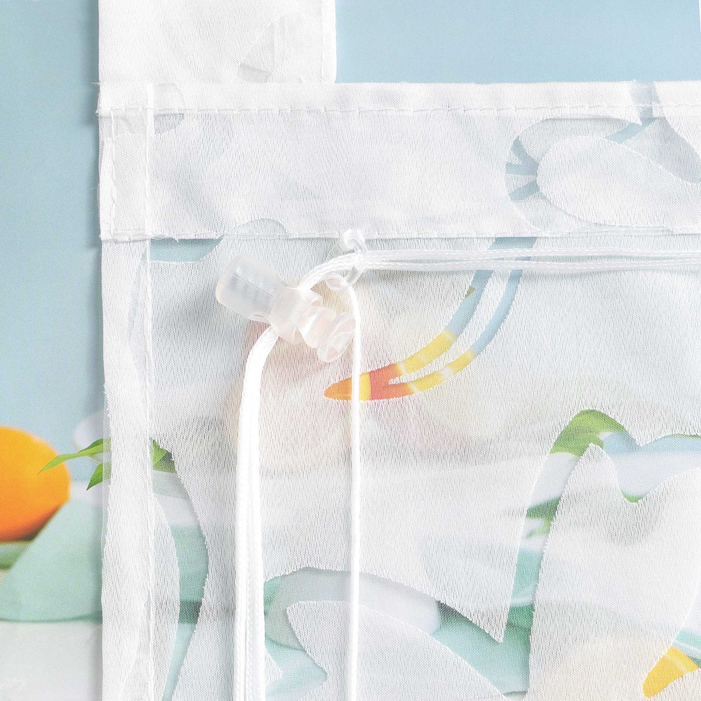 Delien rollos mit schlaufen transparent mit Blumenmuster wohnzimmer gardinen für Fenster innen - Joyswahl