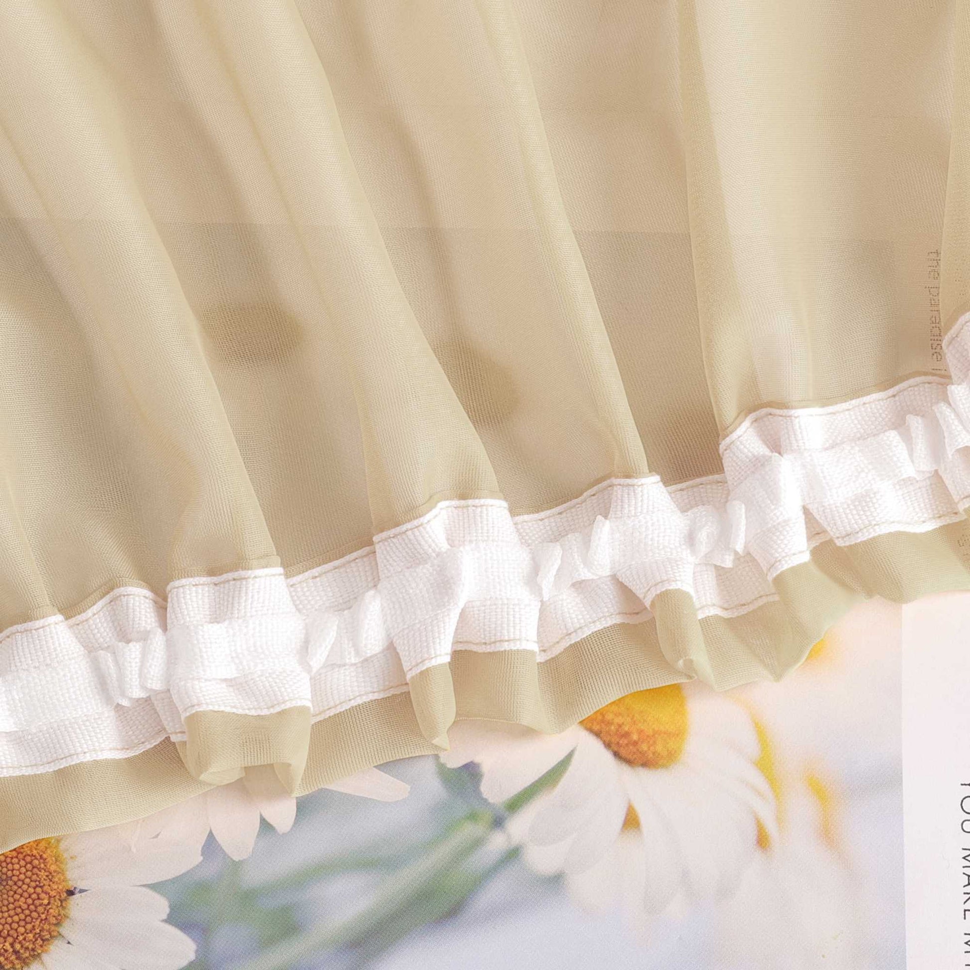 Vorhang aus Polyester unifarbe transparent leichte Schutzfunktion Klassische Vorhänge 1 stück - Joyswahl