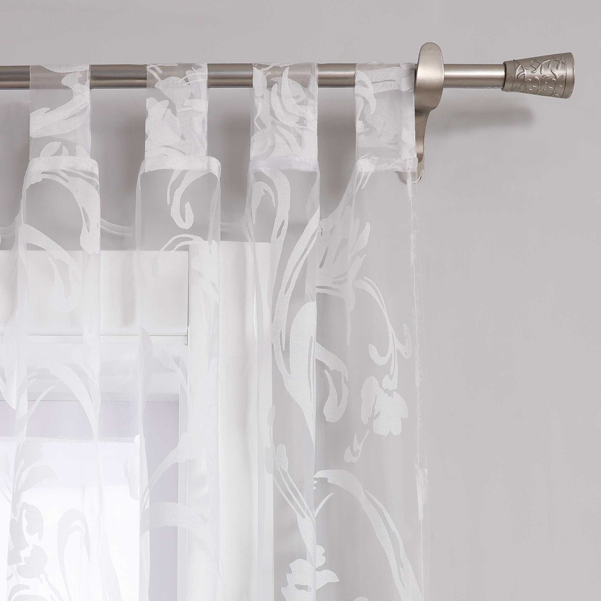 Vorhang mit Blumenmuster transparent Wohnzimmer Schlafzimmer  1 stück - Joyswahl