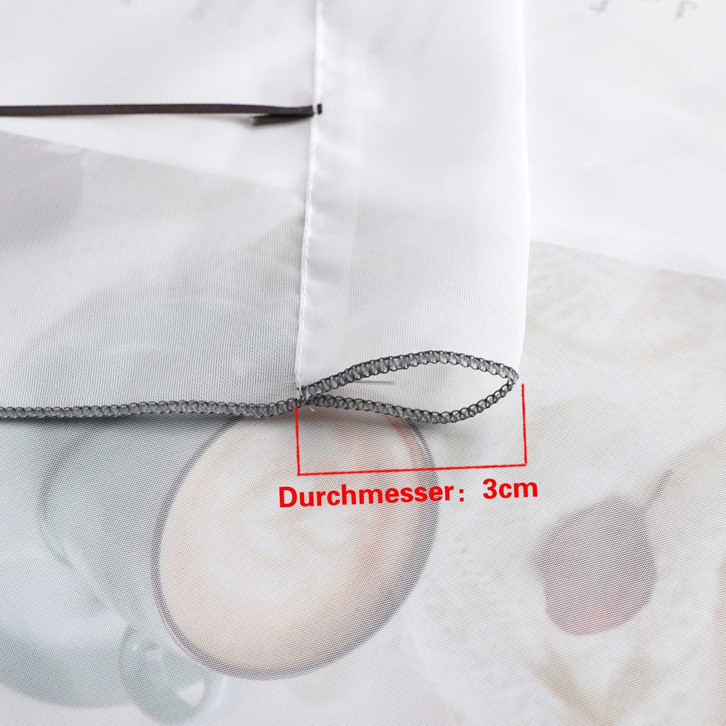 Raffrollo durch Strangendurchzug mit Blumenmuster Modern Transparent 1 Stück - Joyswahl