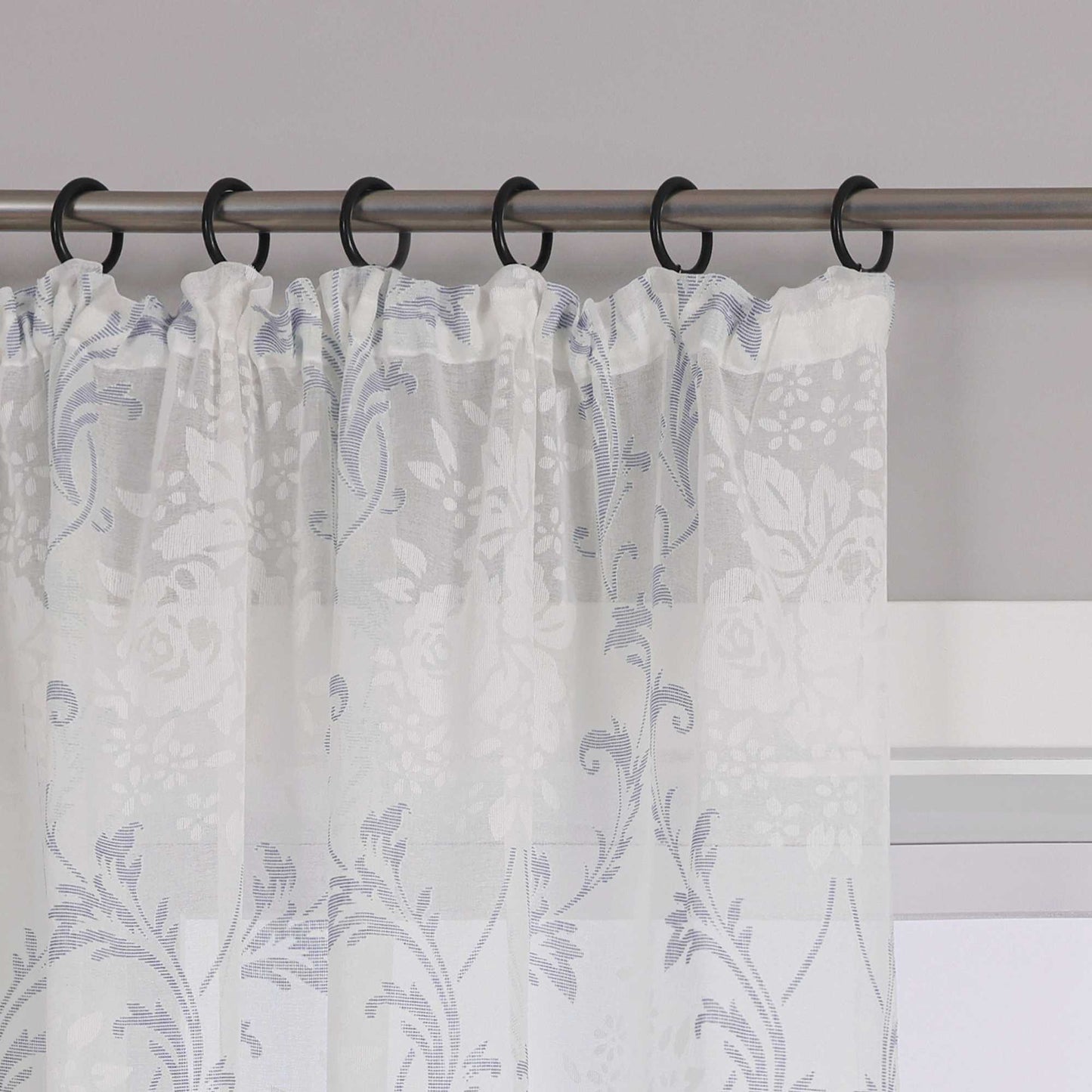 Vorhang mit Kräuselband Voile Gardine Ausbrenner Fensterschal Transparent Schlafzimmer Wohnzimmer 1 Stück - Joyswahl