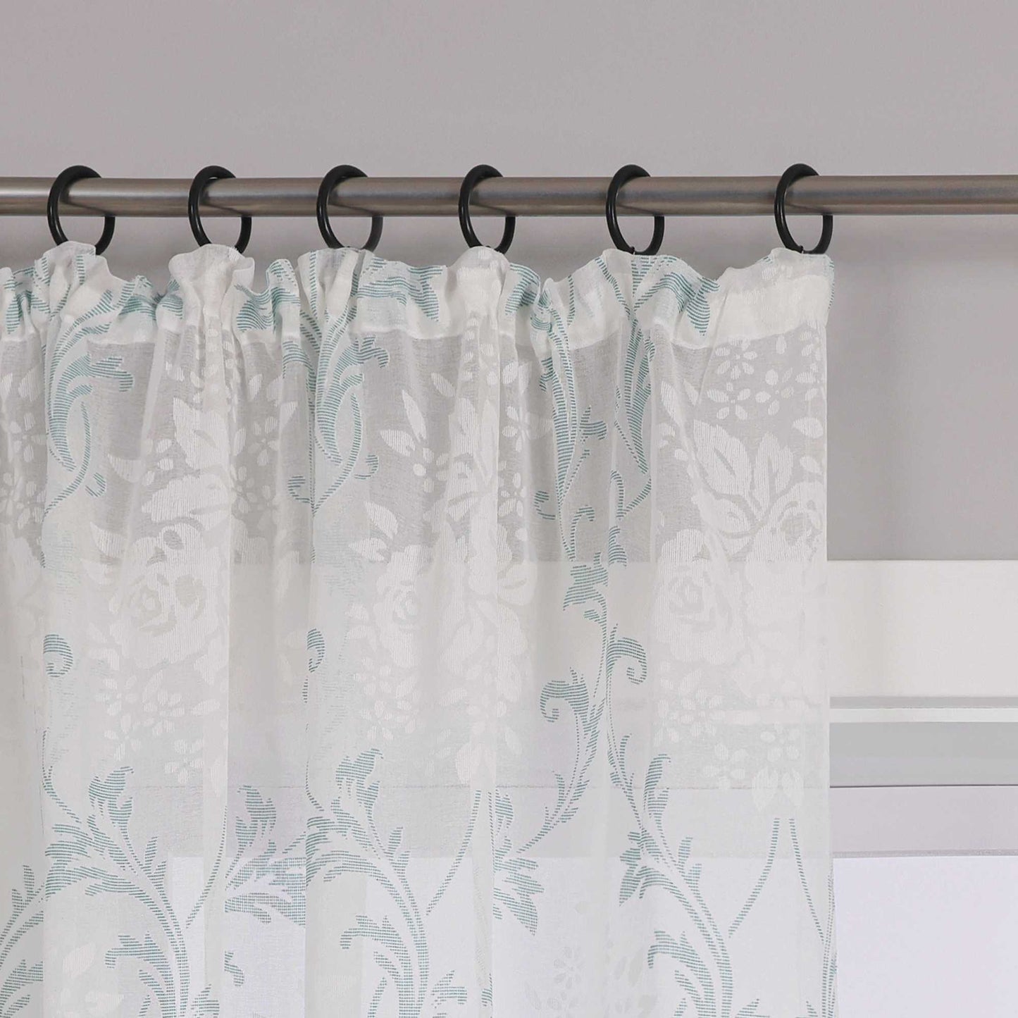Vorhang mit Kräuselband Voile Gardine Ausbrenner Fensterschal Transparent Schlafzimmer Wohnzimmer 1 Stück - Joyswahl