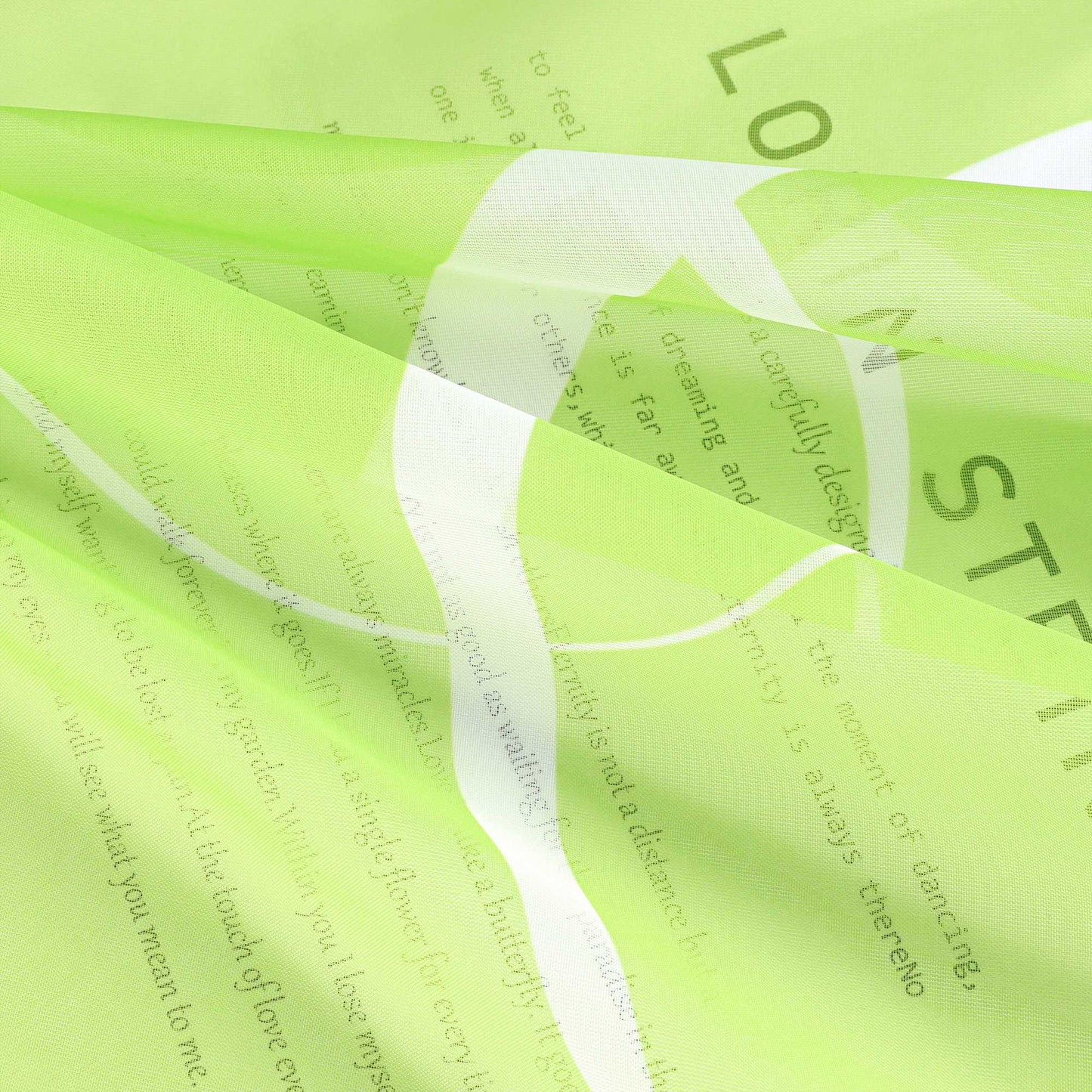 Transparenter Vorhang mit weißen Kreismuster Zugband 1 Stück - Joyswahl