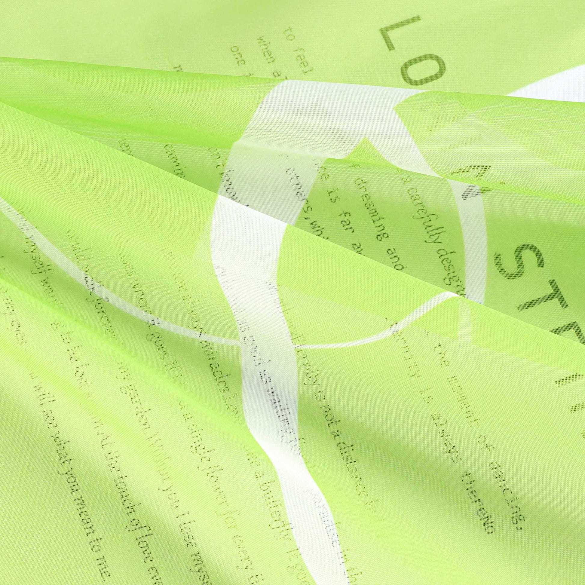 Transparenter Vorhang mit weißen Kreismuster Zugband 1 Stück - Joyswahl