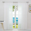 Vorhang 2er Set Voile Gardinen mit vertikalen Streifen Modern Transparent Schlafzimmer Wohnzimmer 2 Stück - Joyswahl