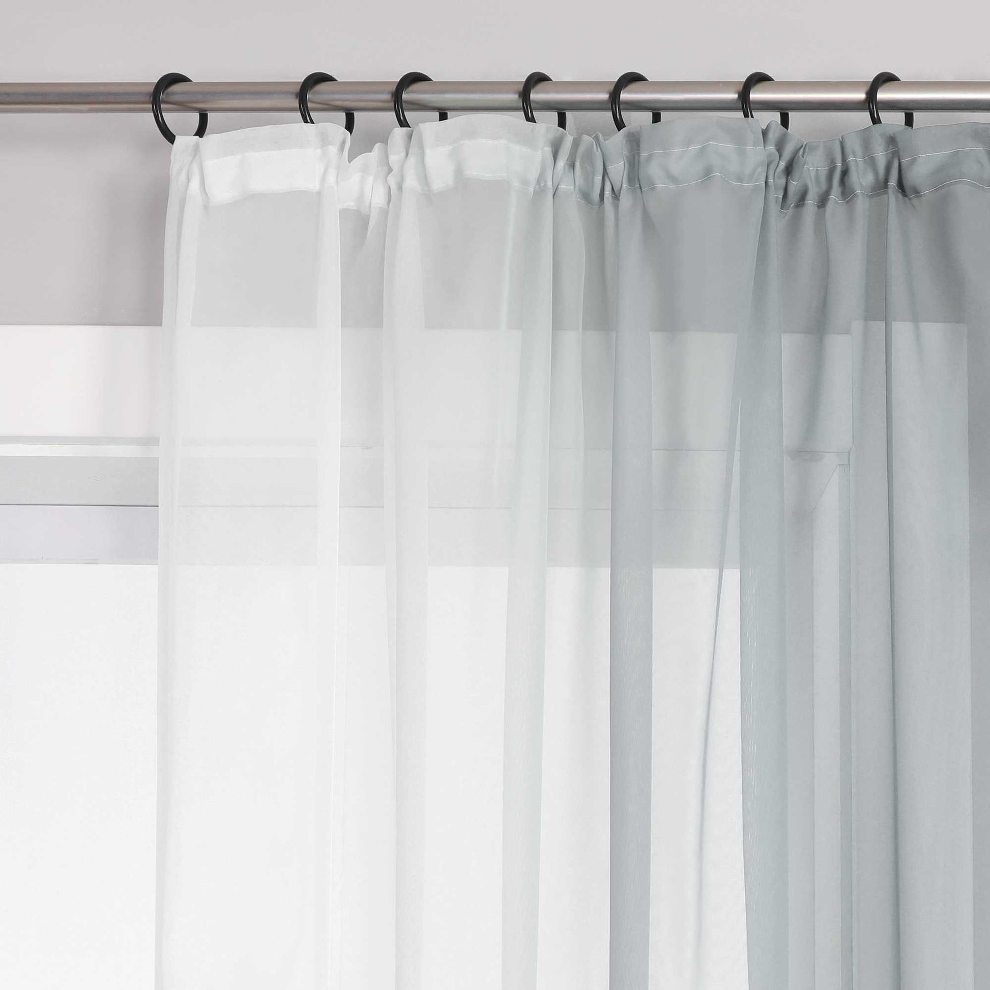 Transparente Vorhänge mit Farbverlauf 2er Set - Joyswahl