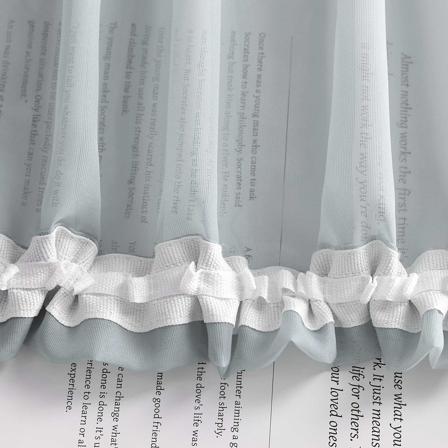 Transparente Vorhänge mit Farbverlauf 2er Set - Joyswahl