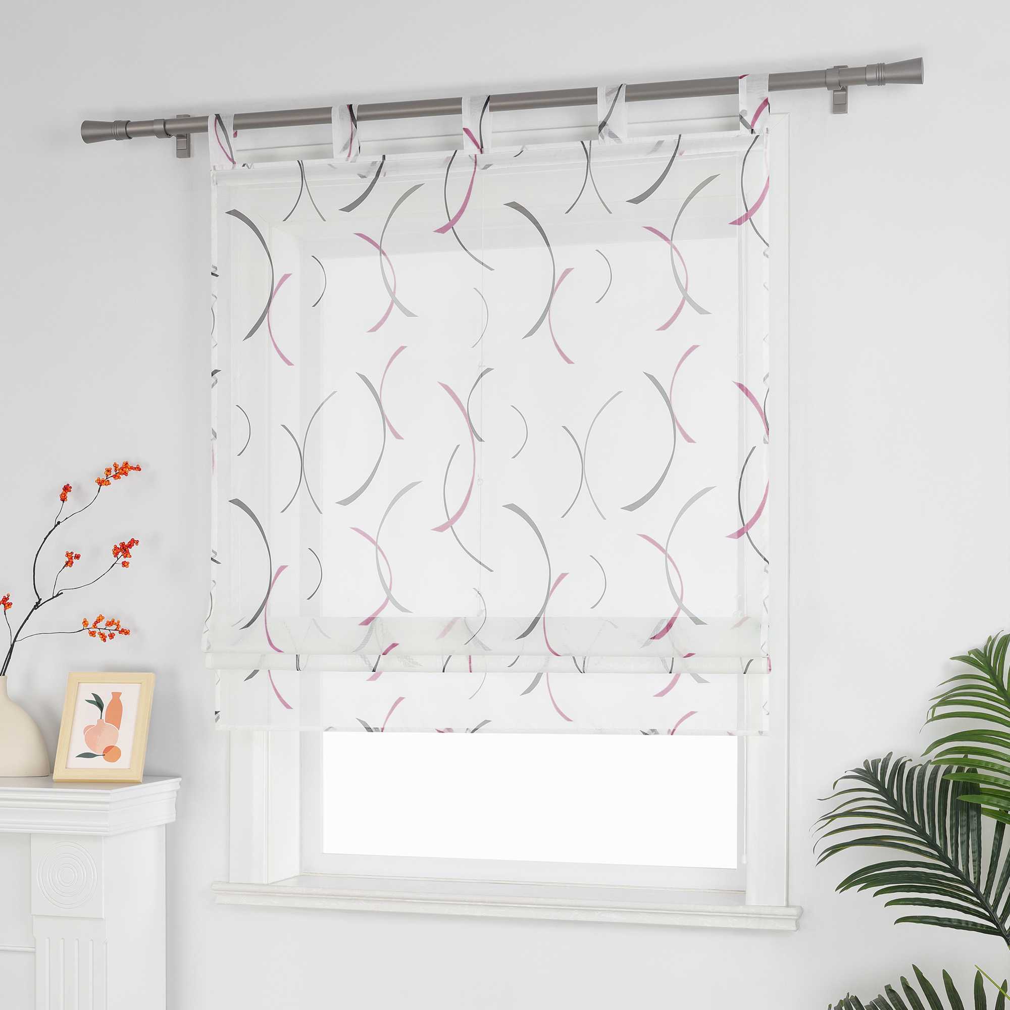 Rollo mit bedrucktem Klammer-Design