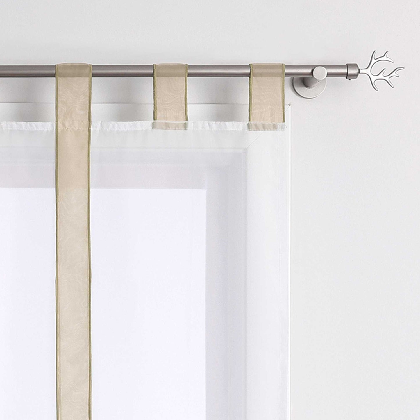 Rollos Schlaufengardine mit Schleifendesign transparent hochziehbar Fensterdeko 1 Stück - Joyswahl