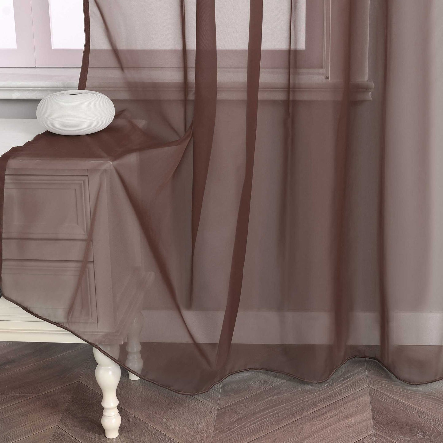 Vorhang aus Polyester unifarbe transparent leichte Schutzfunktion Klassische Vorhänge 1 stück - Joyswahl