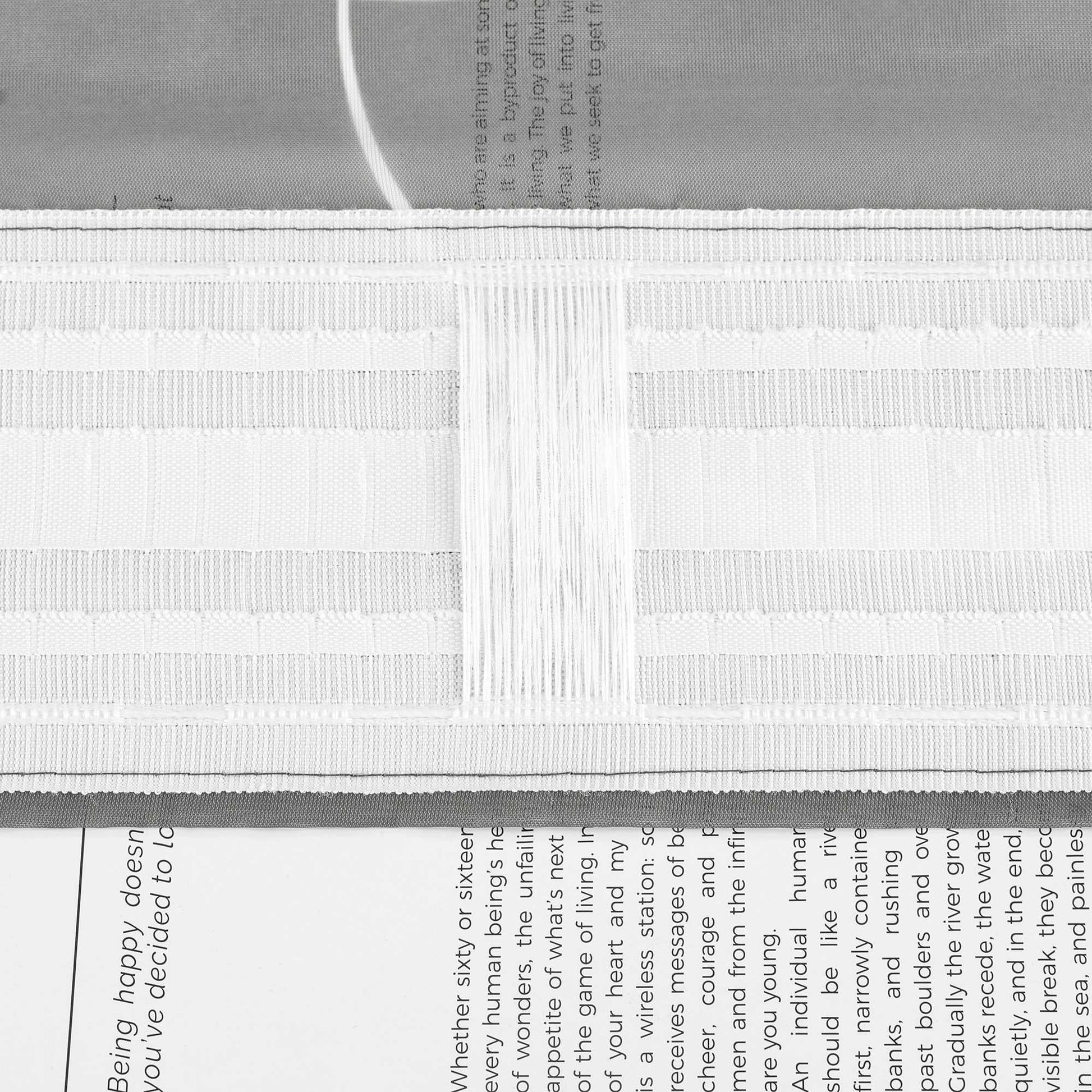 Transparenter Vorhang mit weißen Kreismuster Zugband 1 Stück - Joyswahl