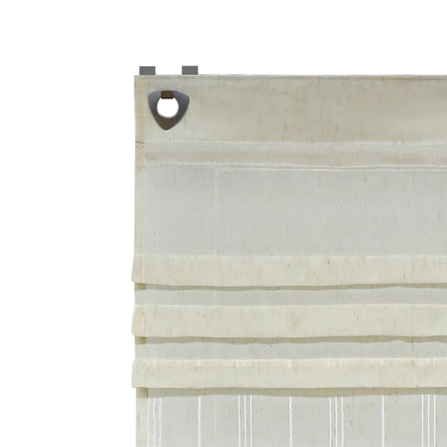 Rollos mit U-Haken gestreifte Muster Unifarbe halbtransparent modern Design 1 stück - Joyswahl