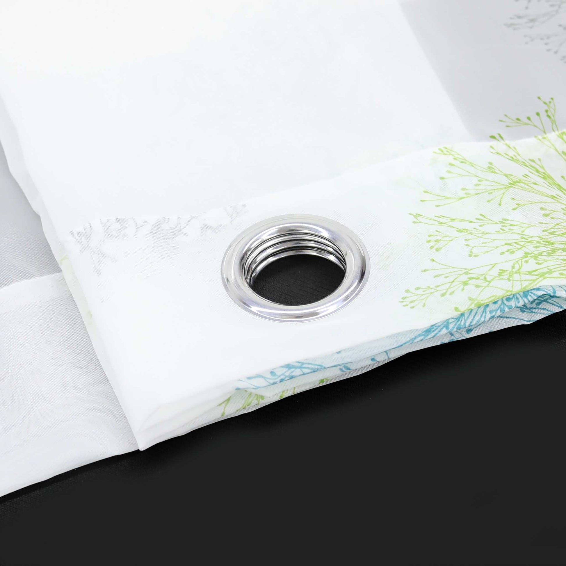 Voile-Vorhang Kräuselbandschal Transparente mit Blumenmuster leichte Schutzfunktion 1 Stück - Joyswahl