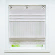 Rollos mit U-Haken gestreifte Muster Unifarbe halbtransparent modern Design 1 stück - Joyswahl