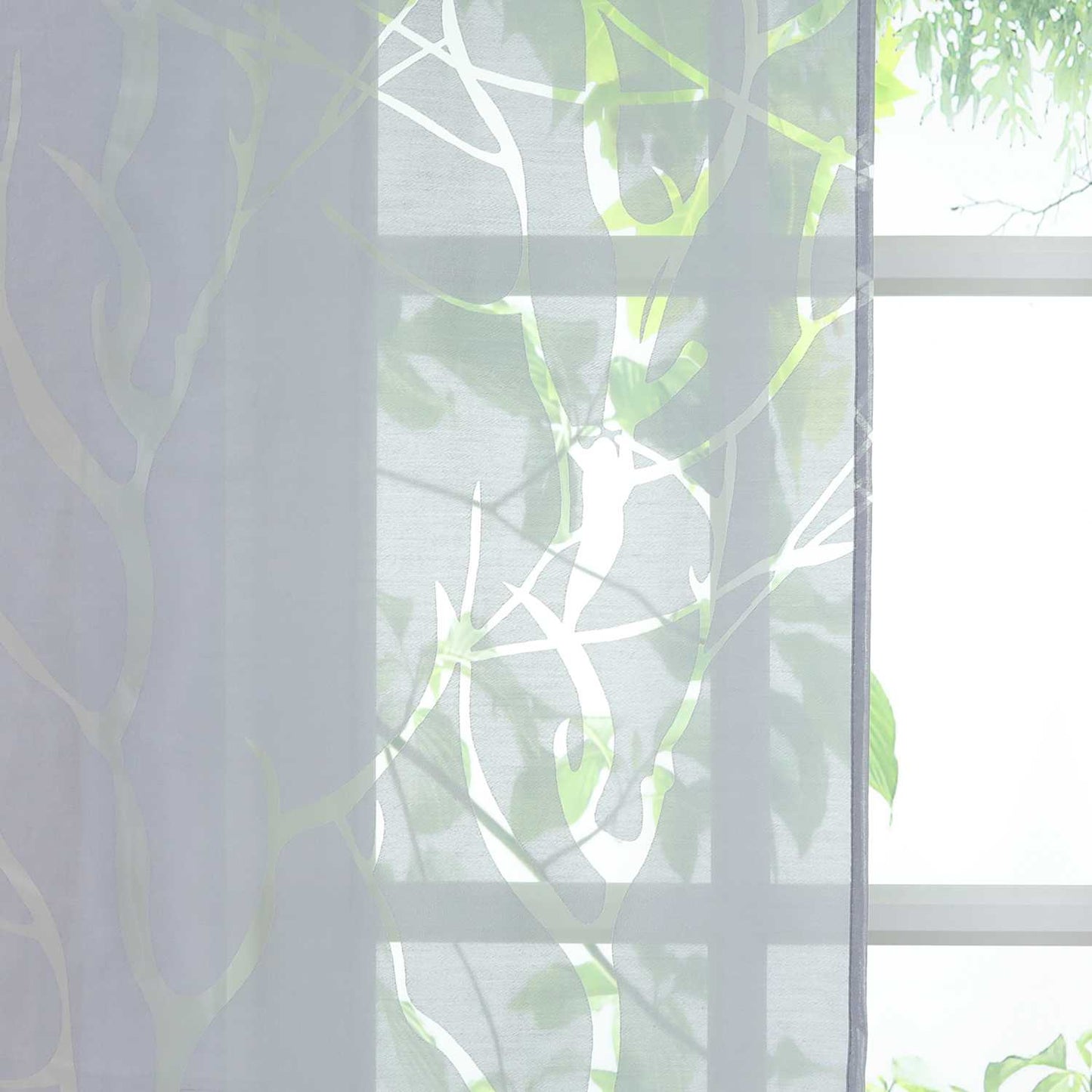 Halbtransparente Schlaufenschal mit Zweigmuster Lichtdurchlässig 2 er Set - Joyswahl