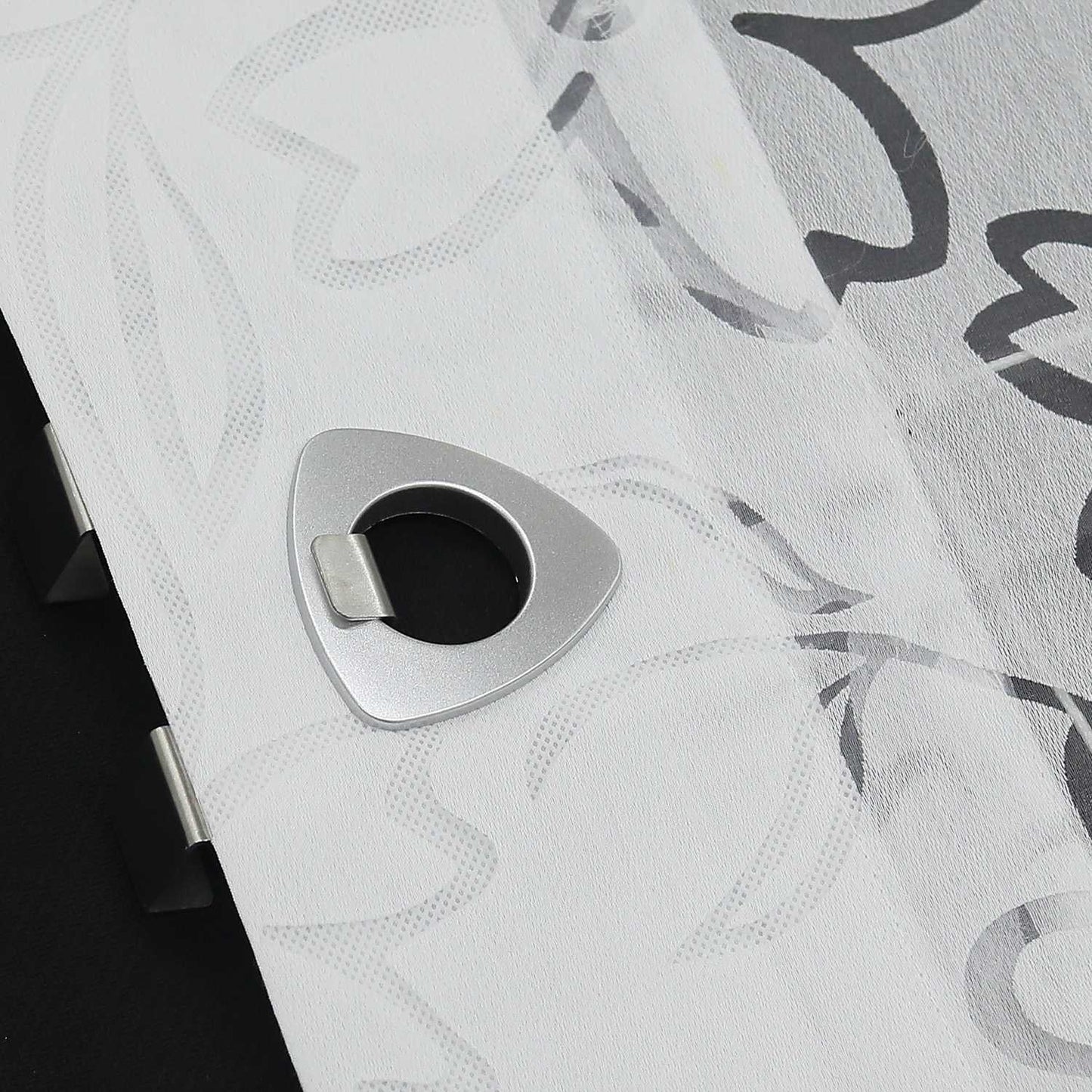 Rollos mit U-Haken transparent Burn-out-Techni Blumenmuster 1 Stück - Joyswahl
