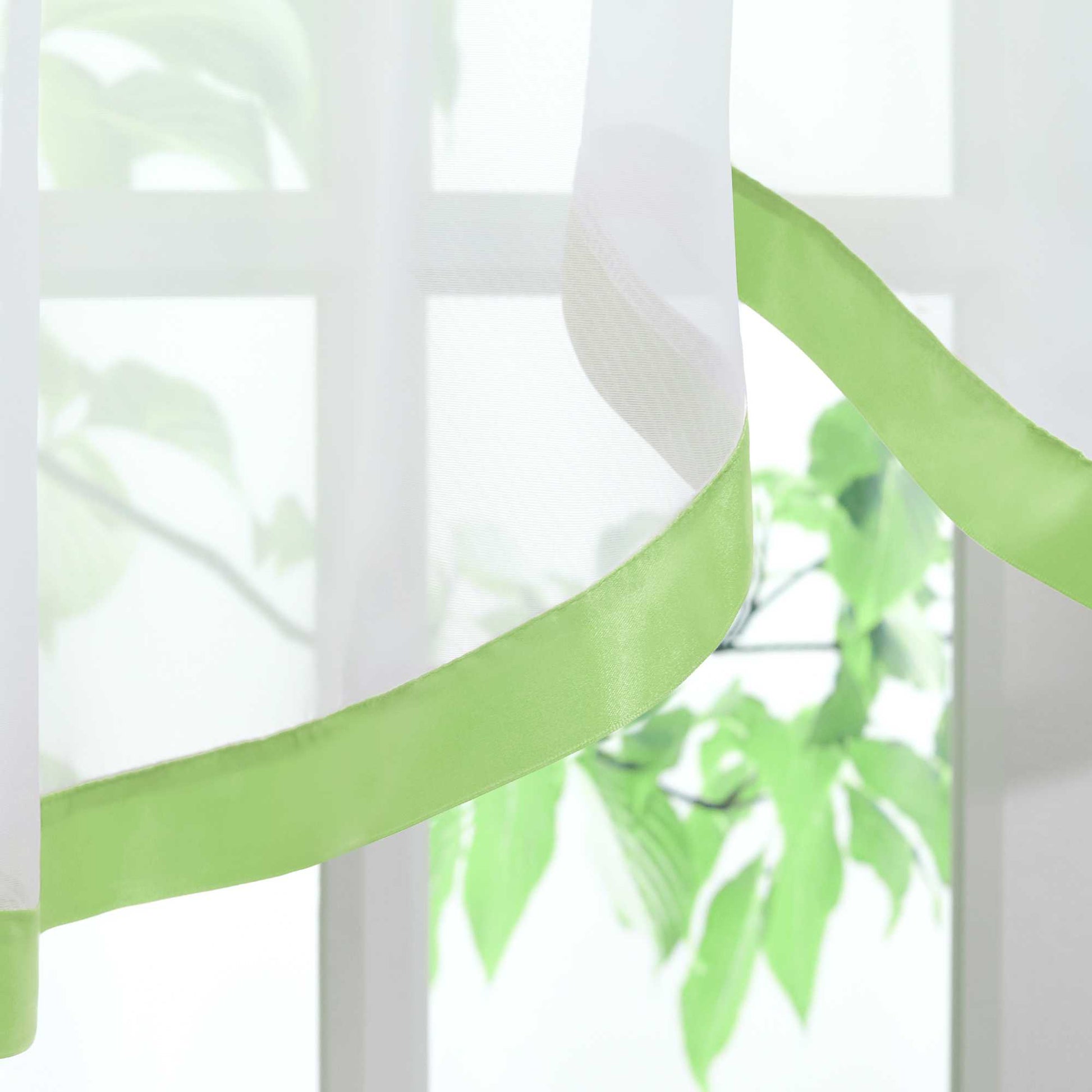 Multifunktionsgardine aus Polyester transparent Fensterdekoration 1 stück - Joyswahl
