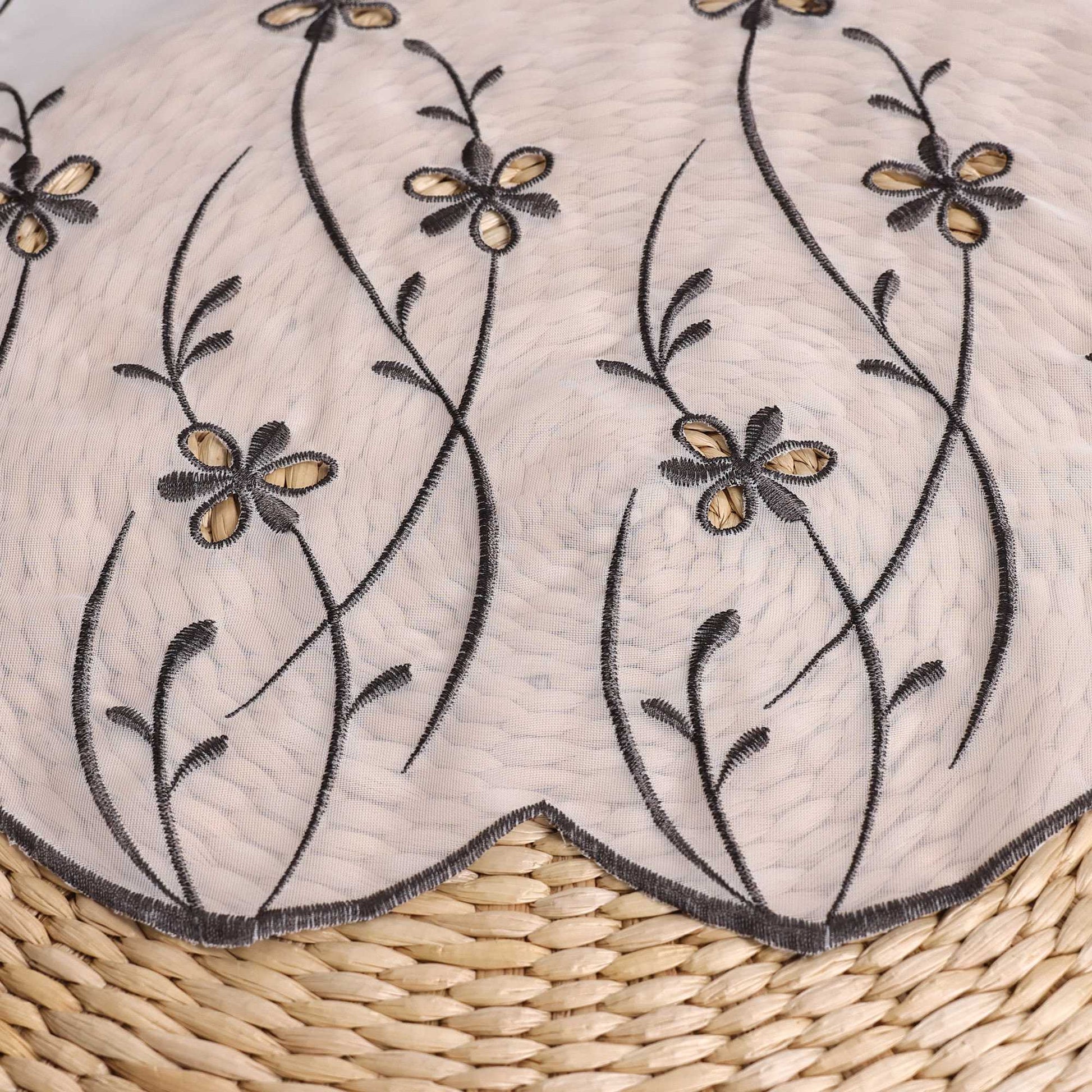 Scheibengardinen landhaus mit floramuster 1 Stück - Joyswahl